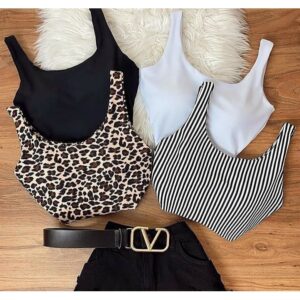 Top Cropped Feminino Poliéster